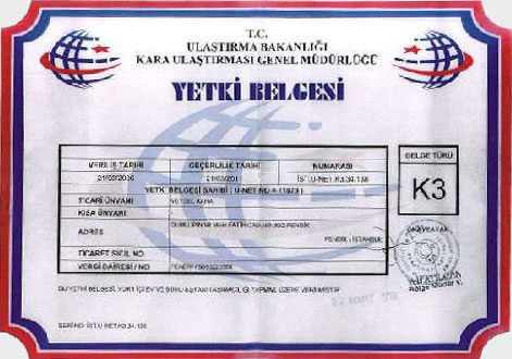 Araç Yetki Belgesi Sorgulama